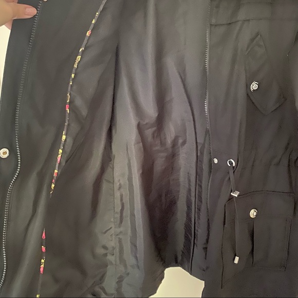 BETSEY JOHNSON Black Funnel Neck Anorak Jacket - Picture 11 of 12